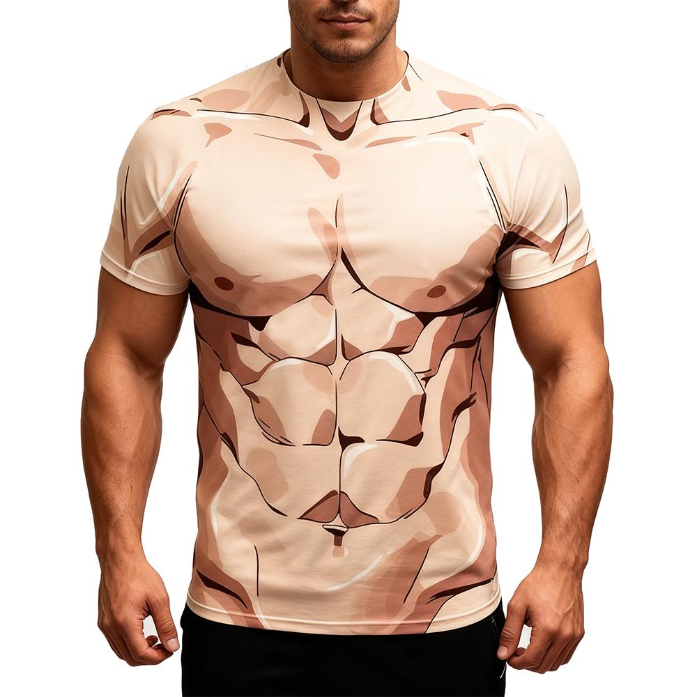 Esports Gaming Sleeve - Novo 3d músculos abdominais falsos engraçado