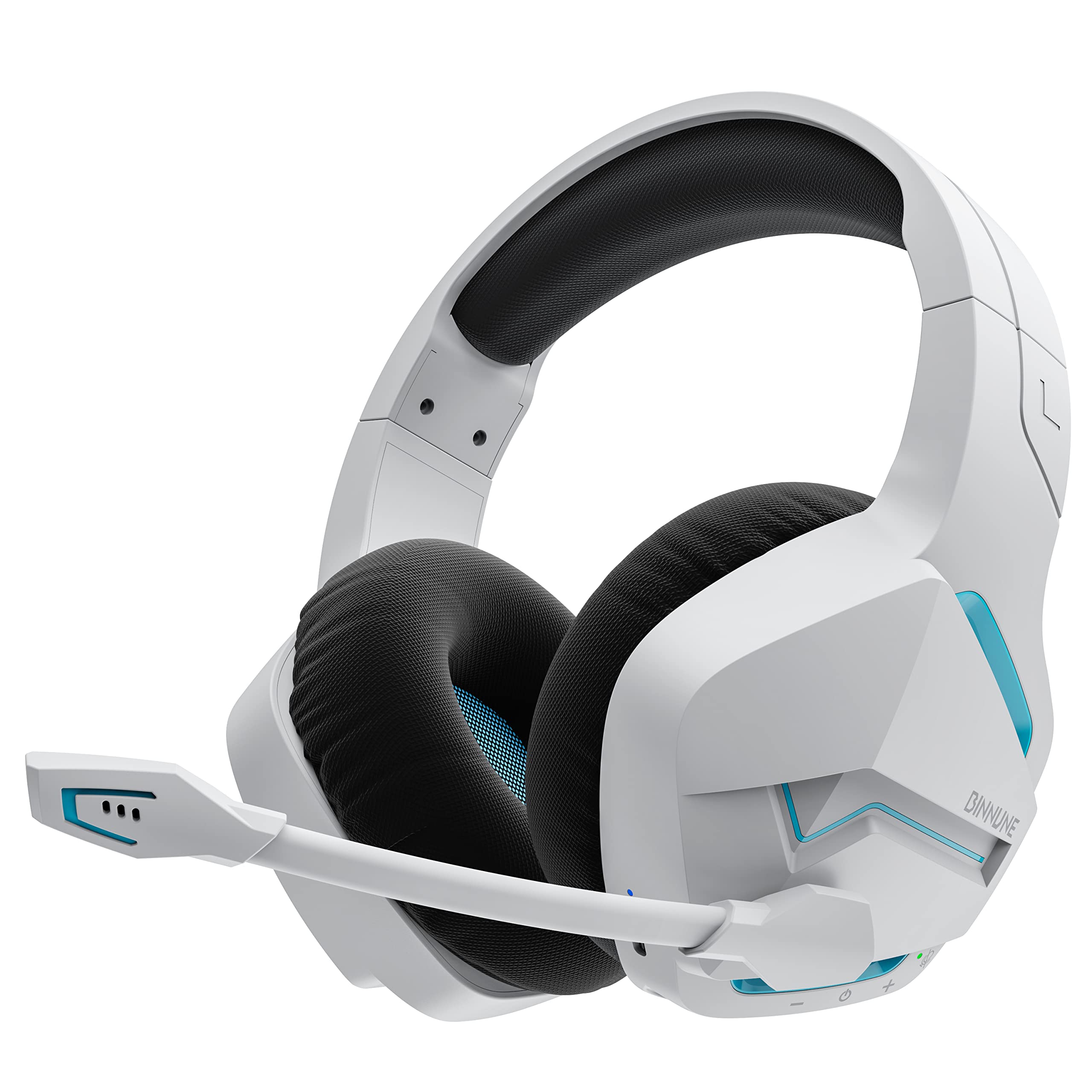 Esports Gaming Headphones - BINNUNE-Auscultadores Sem Fio para Jogos com