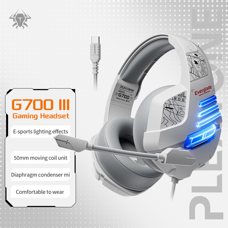 Esports Gaming Phone - Fones de Ouvido PLEXTONE G700, Com