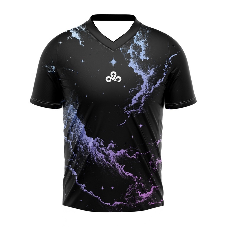 Esports Gaming Sleeve - Nova Camisa de Esports Cloud9 Galaxy