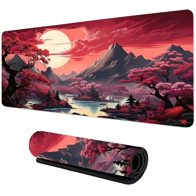 Pôr do sol montanha vista sili - Esports Gaming Desk avaliação e preço