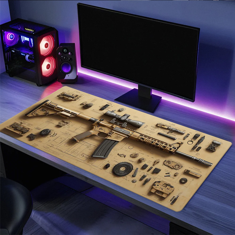 Tapete de Rato Gaming Grande e - Esports Gaming Desk avaliação e preço