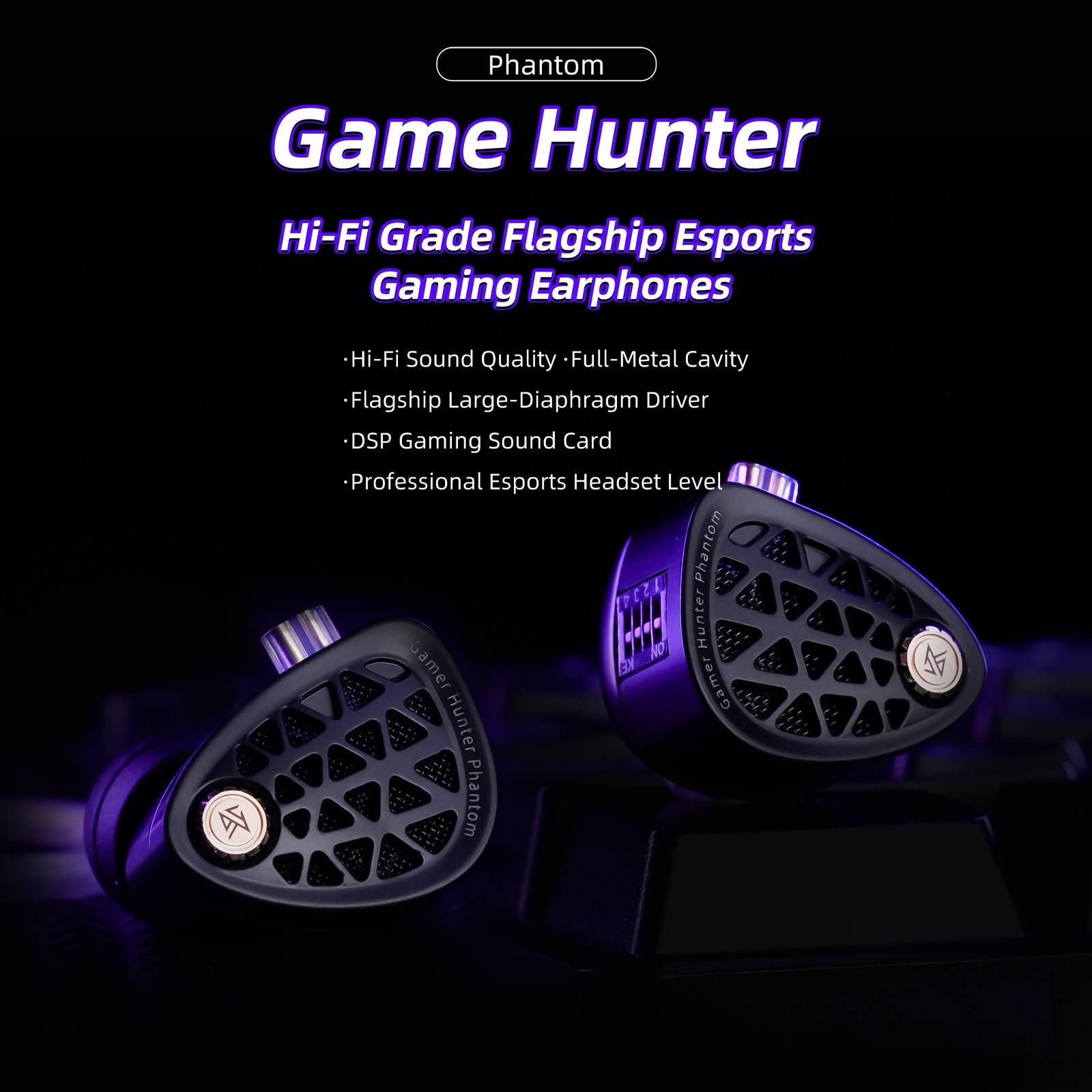 Fones de ouvido KZ Phantom HiF - Esports Gaming Phone avaliação e preço