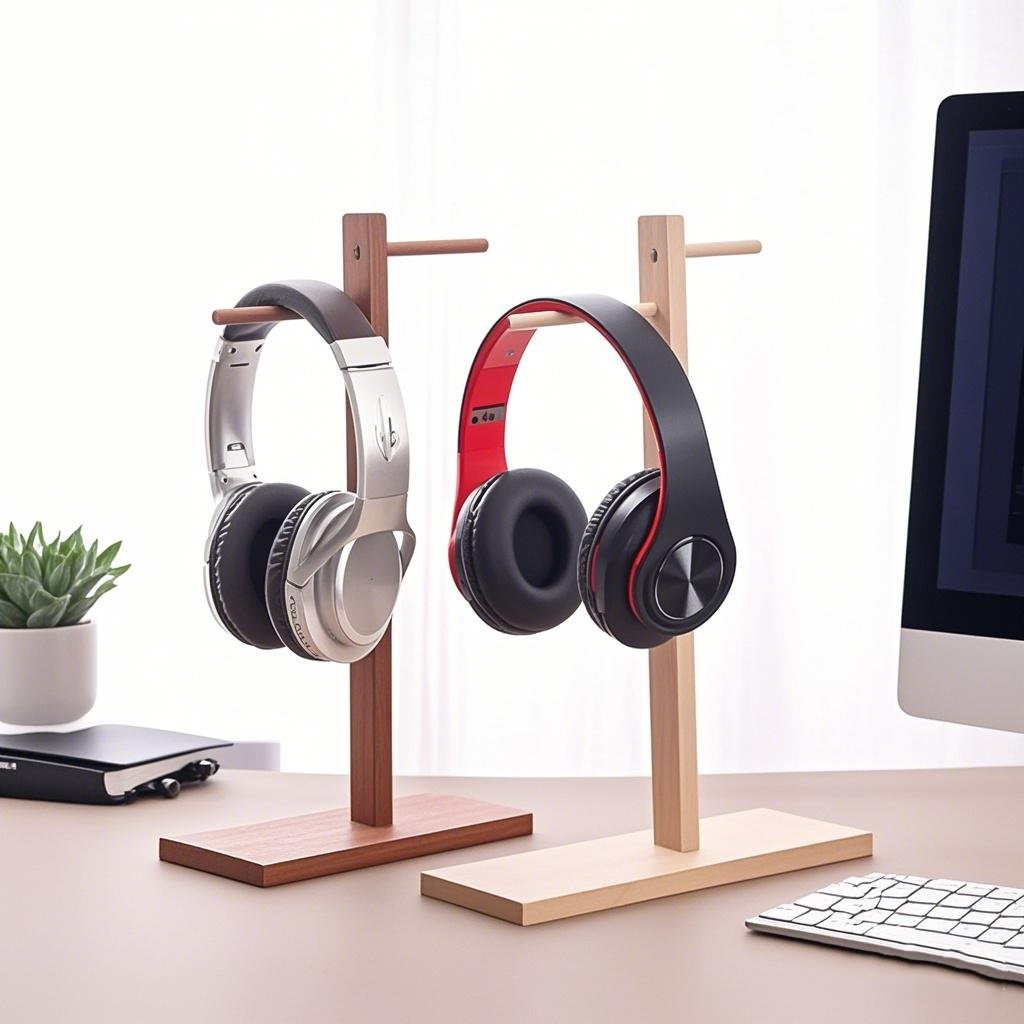 Suporte de madeira para fone d - Esports Gaming Headphones avaliação e preço