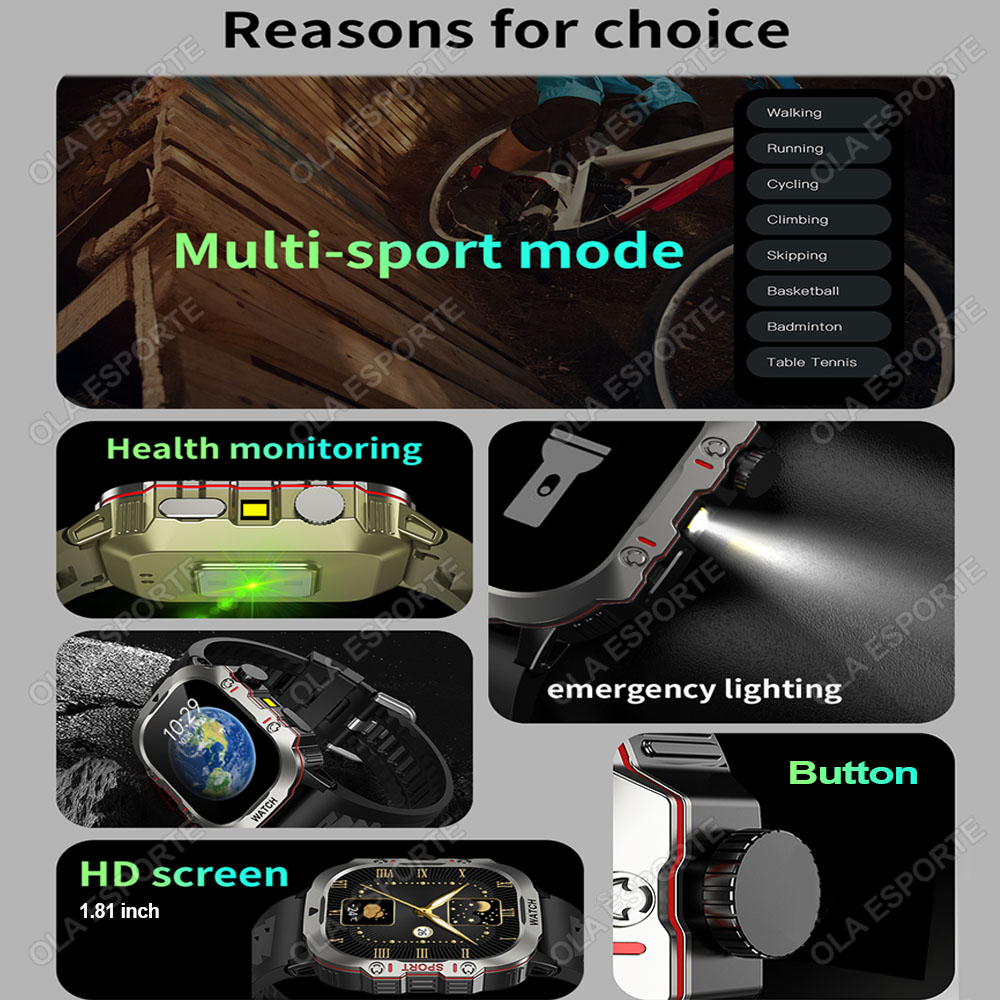Smartwatch Militar 2026 com GP - Phase Esports & Gaming Festival avaliação e preço