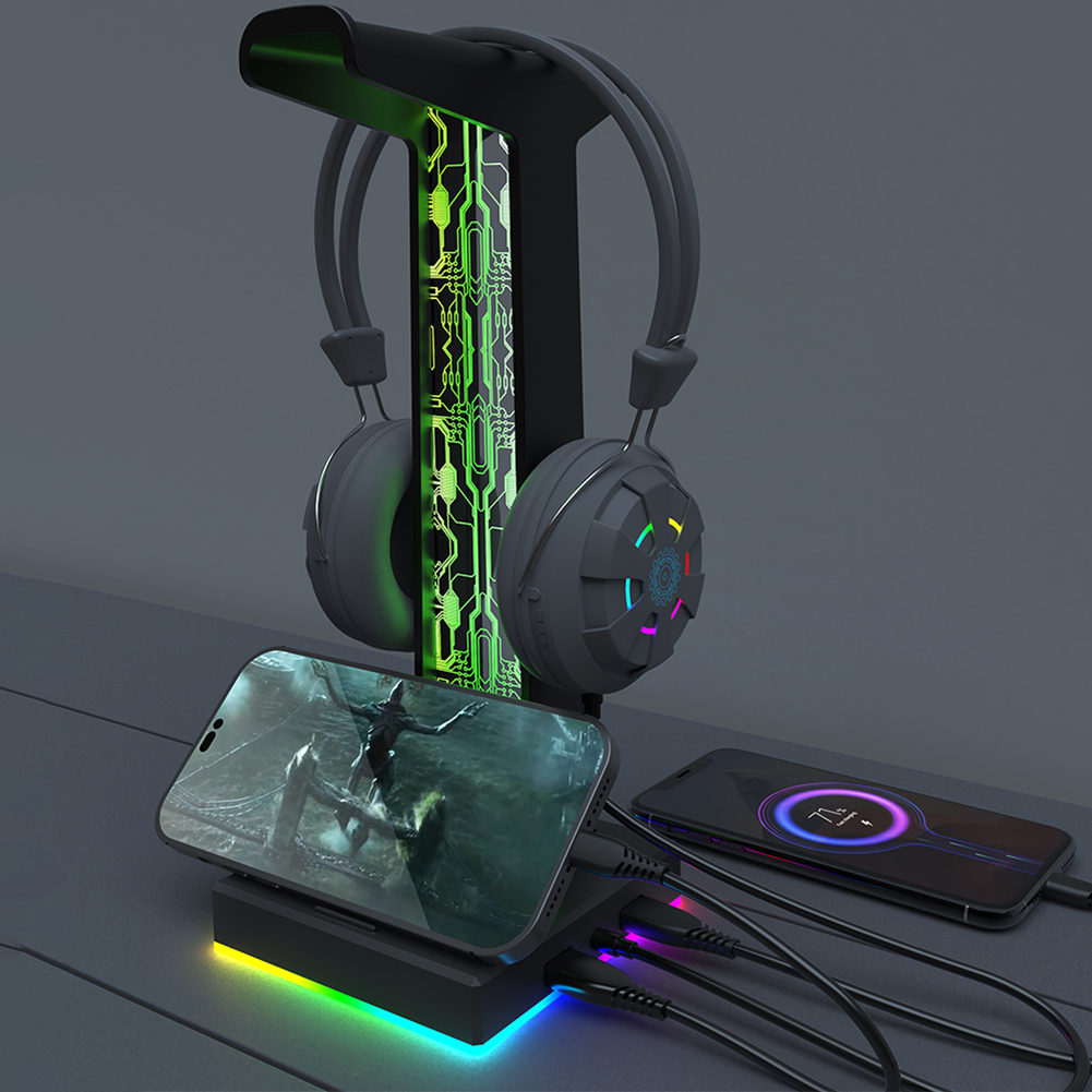 RGB Gaming Headphone Stand, Du - Esports Gaming Headphones avaliação e preço